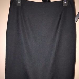 Dress Barn Black Dress Lined Pencil Skirt 6